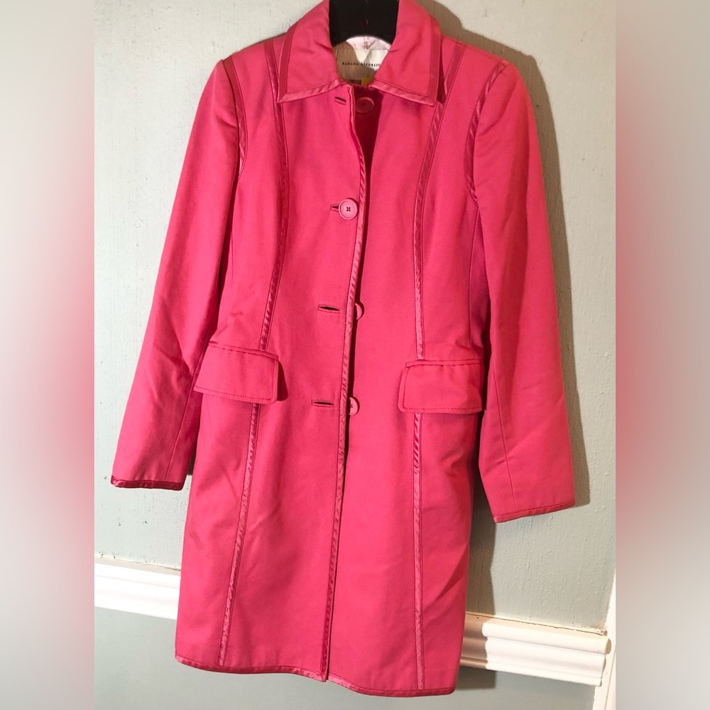 Hot pink Banana Republic coat-size XS-great condition
